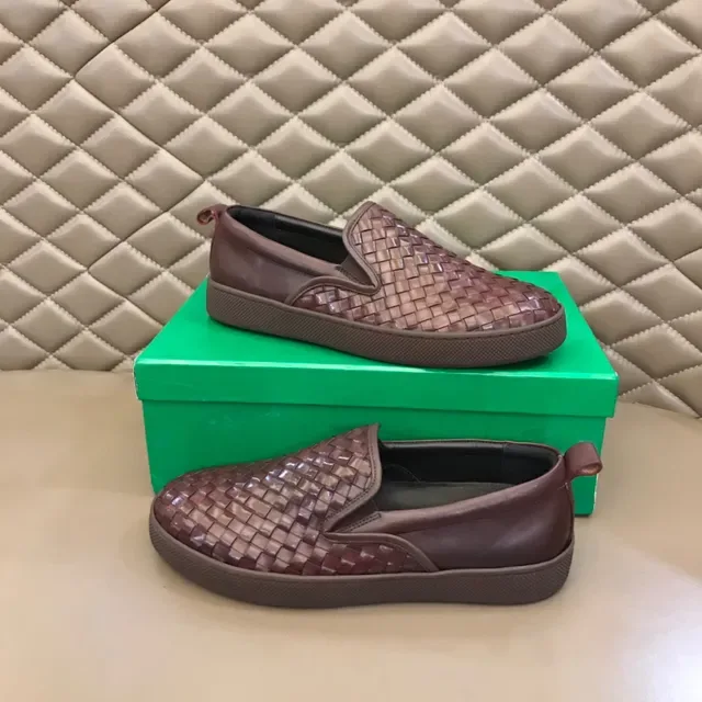 Bottega Veneta Cassette Loafer بني جلد مضفور مفتوح 7