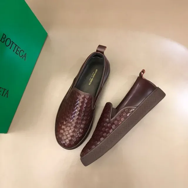 Bottega Veneta Cassette Loafer بني جلد مضفور مفتوح 8