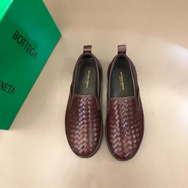 Bottega Veneta Cassette Loafer بني جلد مضفور مفتوح 9