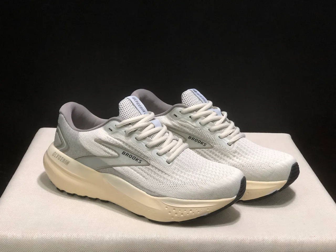 Brooks Glycerin Blanco perla y Gris Zapatillas de correr 6