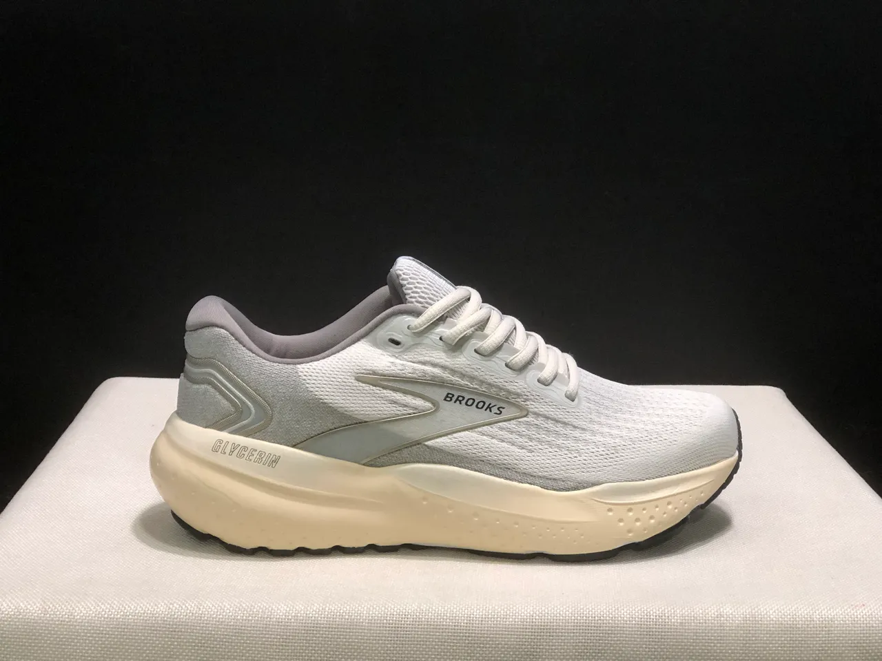 Brooks Glycerin Blanco perla y Gris Zapatillas de correr 8