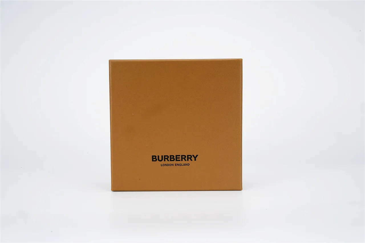 Burberry Marron Beige Papier Kraft Textile Tissé Anses Sac à main 5