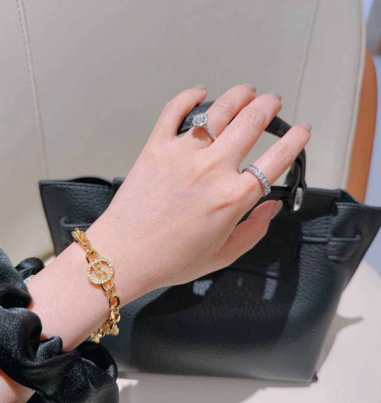 Bvlgari Bulgari Bulgari সোনার চেইন ব্রেসলেট 2