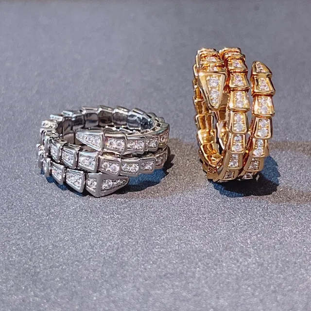Bvlgari Serpenti Viper Pavé Diamond Coiled Hoop Earrings 4