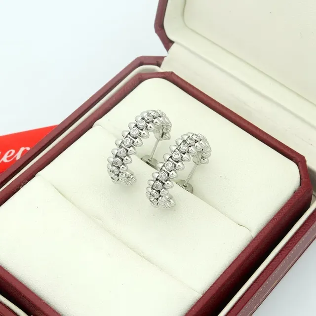 Cartier Clash de Cartier Créoles or rose pavées de diamants 4