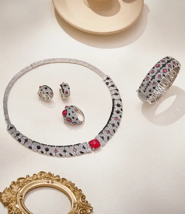 Cartier Diabolo أقراط دائرية هندسية بمينا وماس 2