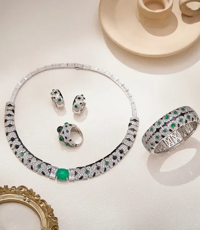 Cartier Diabolo أقراط دائرية هندسية بمينا وماس 3