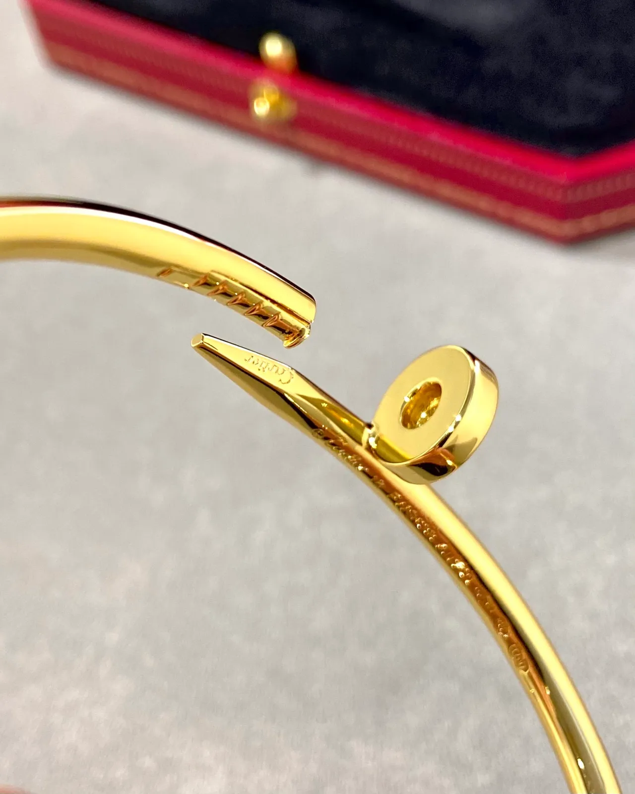 Cartier Juste un Clou Polished Gold Hinged Bangle Bracelet 6
