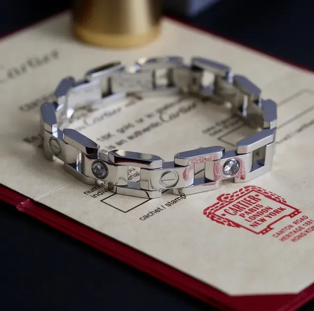 Cartier Love Bracelet Oro Plata Oro Rosa Dos Tonos Pulseras de eslabones de metal 8