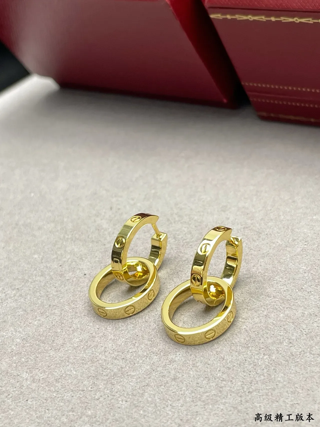 Cartier Love Aros de Oro Pulido Cierre de Tornillo 5