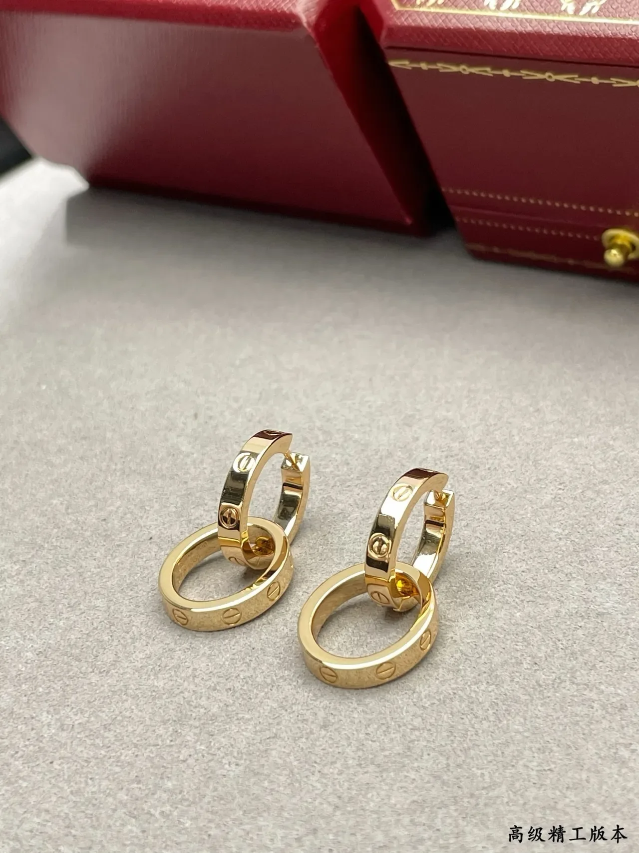 Cartier Love Aros de Oro Pulido Cierre de Tornillo 6