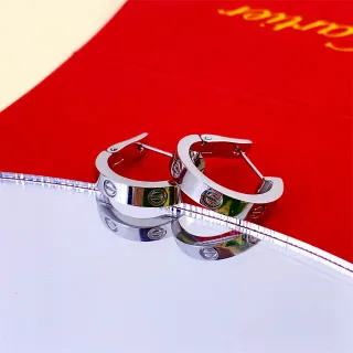 Cartier Love نقش المسامير أقراط أذن مصقولة