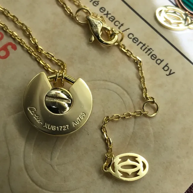 Cartier Multicolor Gold Openwork Semicircular Pendant Central Brilliant-Cut Stone Necklace 6