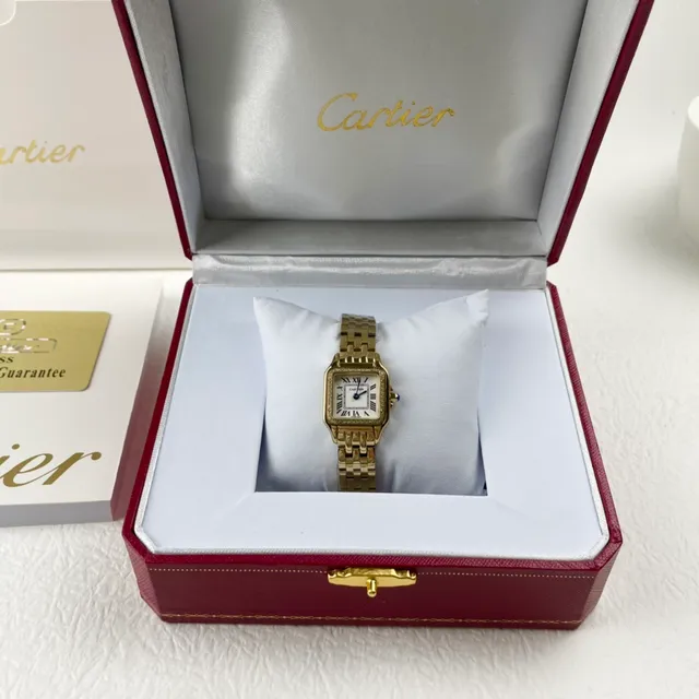 Cartier Panthère de Cartier Gold-Tone Diamond Bezel Mechanical Watch 6