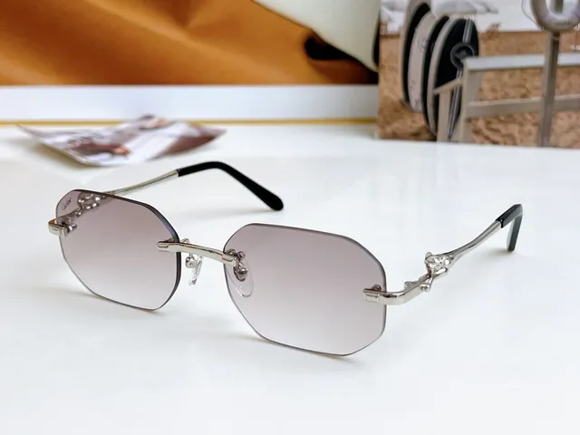 Cartier Panthère Rimless Gradient Lens Sunglasses 6