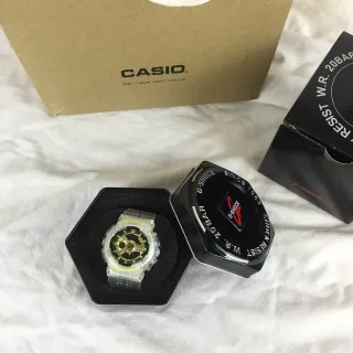 Casio Baby-G GA-110 Transparent Gold Resin Case Dial Accents Watch