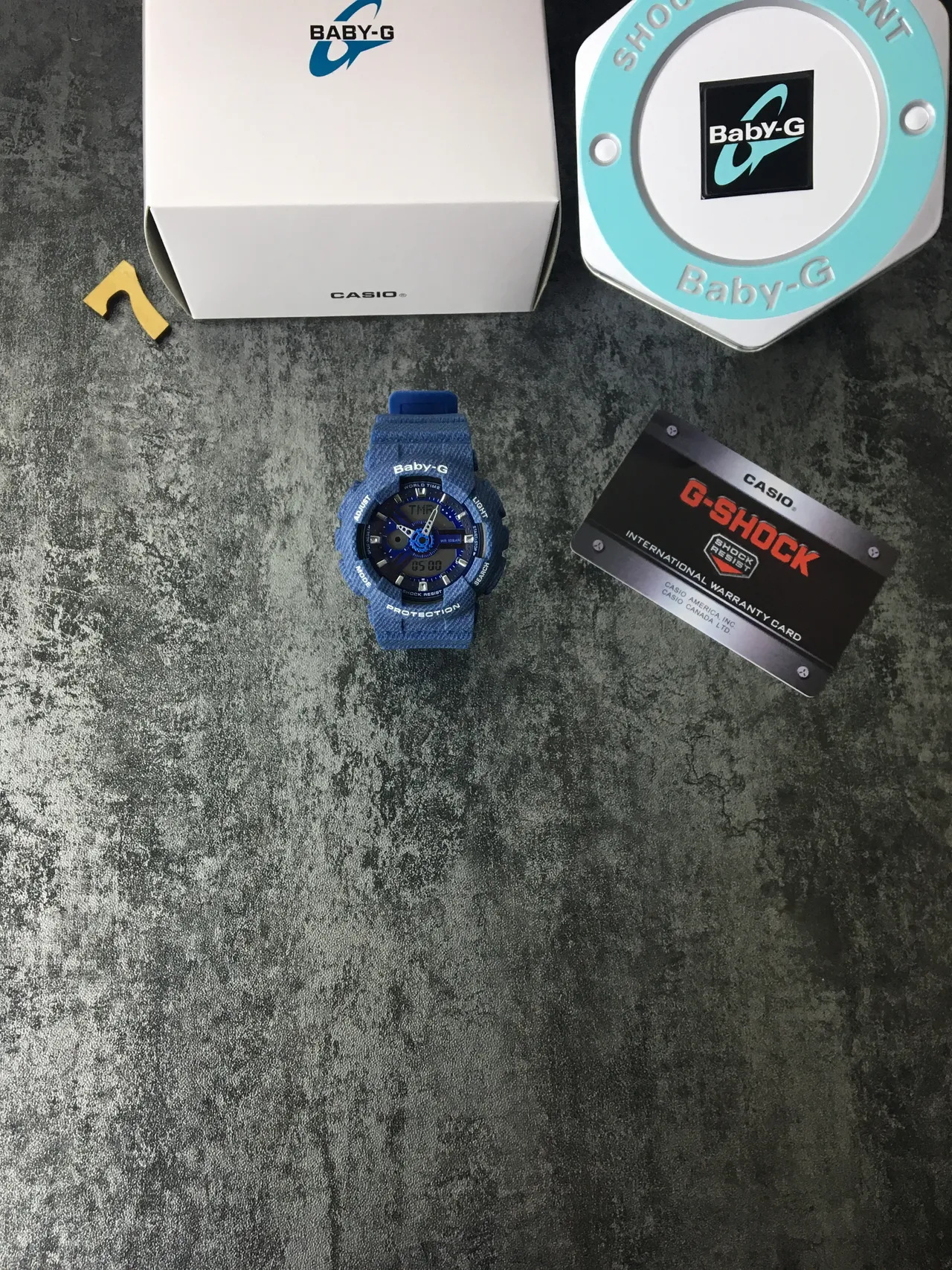 Casio Baby-G Reloj Deportivo de Resina Texturizada Azul Carcasa Híbrido Analógico-Digital 2
