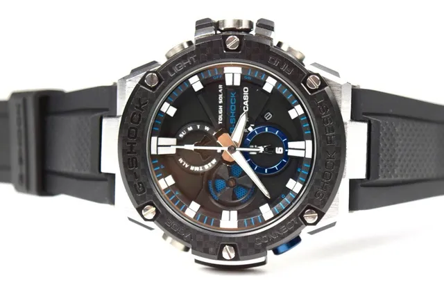 Casio Black Blue Rugged Multi-Layered Bezel Dial Watch 2