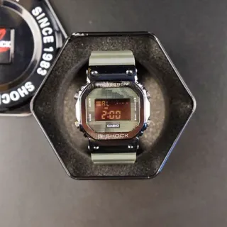 Casio G-Shock DW-5600 Olive Green Camo Digital Sports Watch