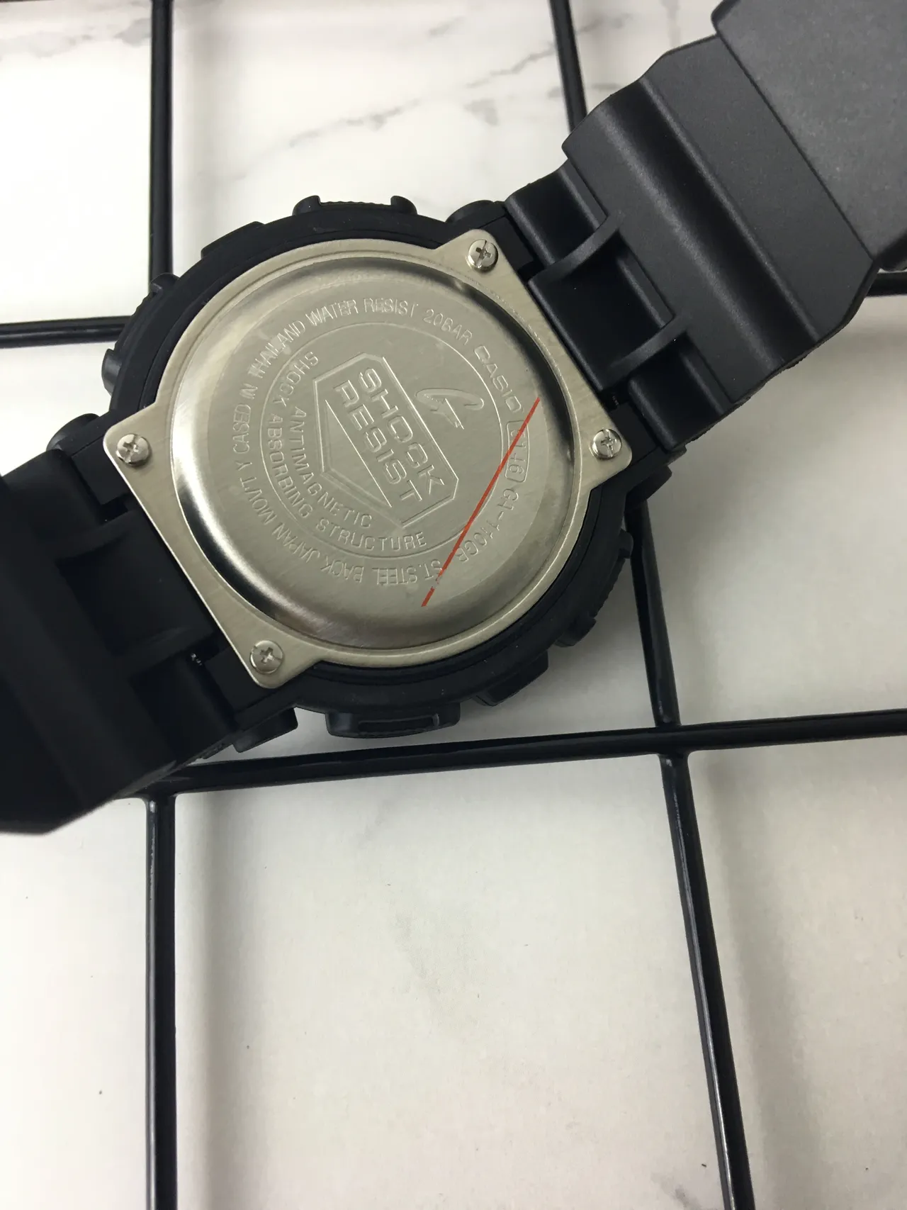 Casio G-Shock GA-100 أسود مطفي ساعة رياضية 5