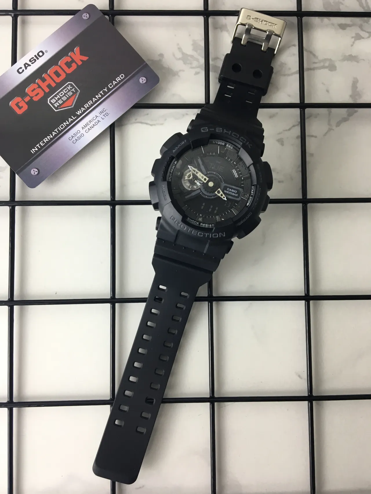 Casio G-Shock GA-100 أسود مطفي ساعة رياضية 6