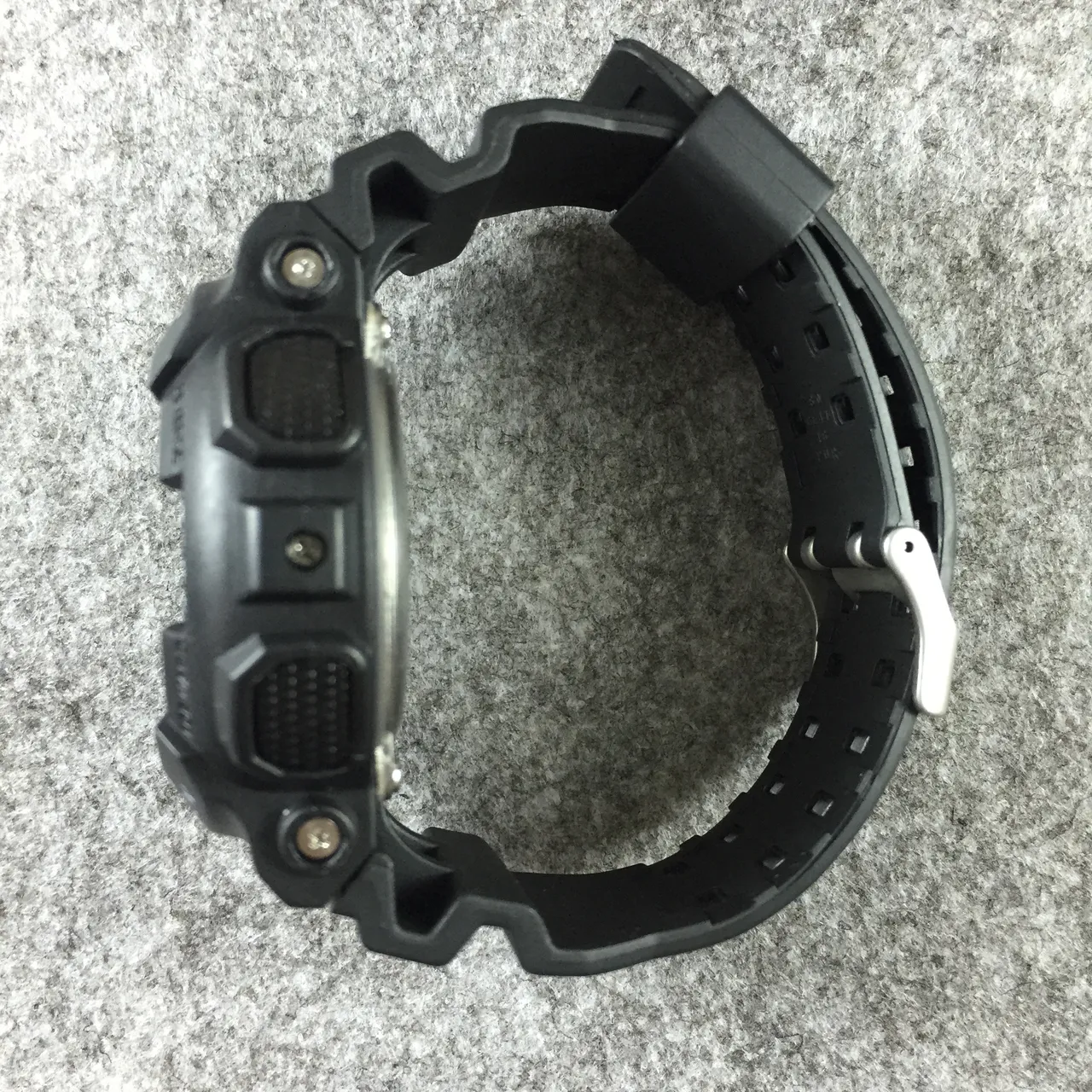 Casio G-Shock GA-100 أسود مطفي ساعة رياضية 11