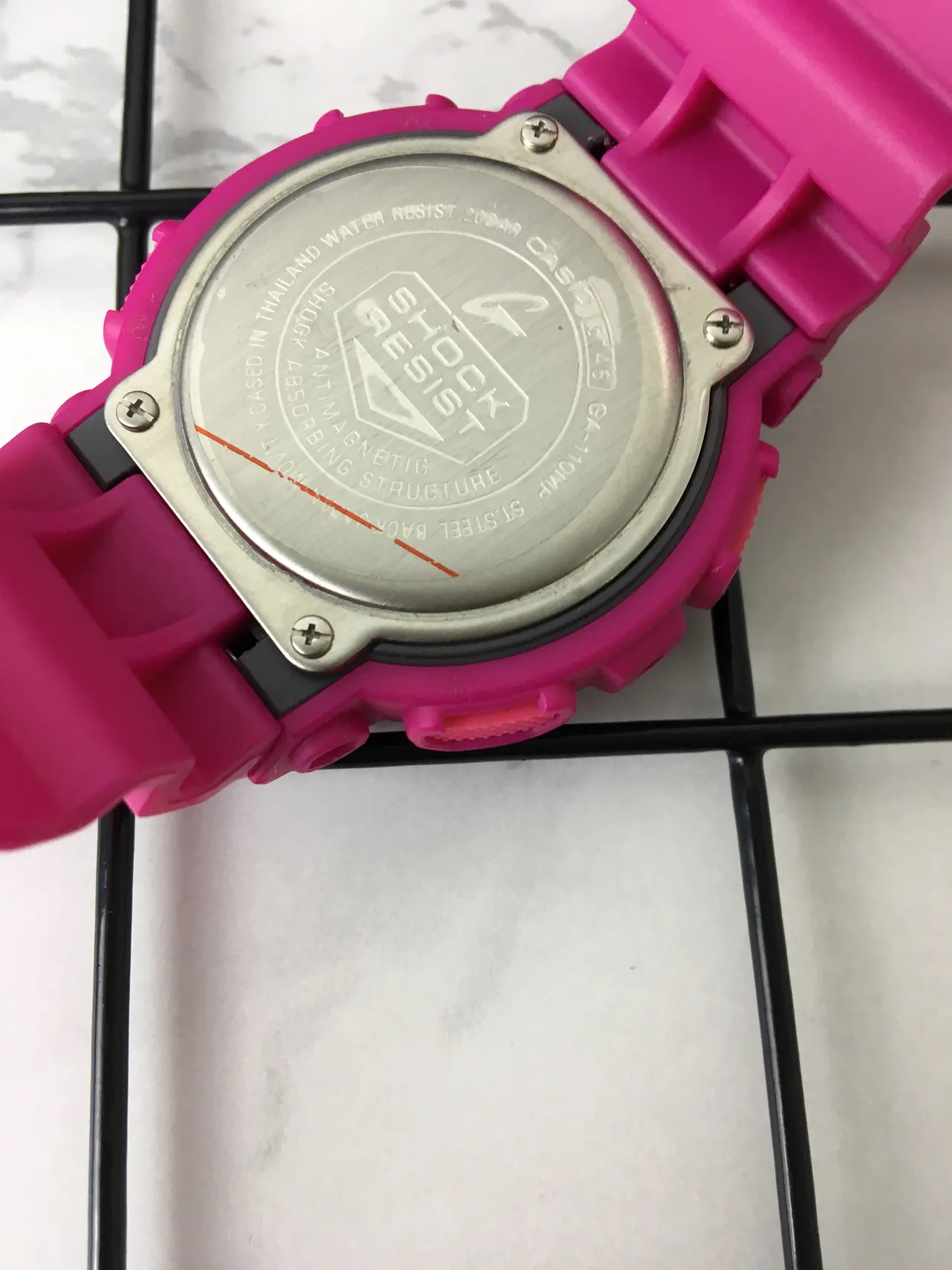 Casio G-Shock GA-100 rosa y morado reloj deportivo 5