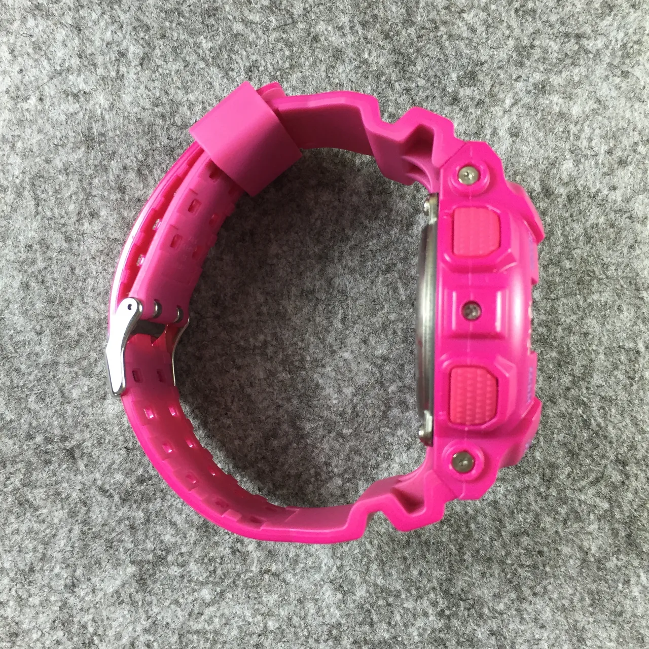 Casio G-Shock GA-100 rosa y morado reloj deportivo 10