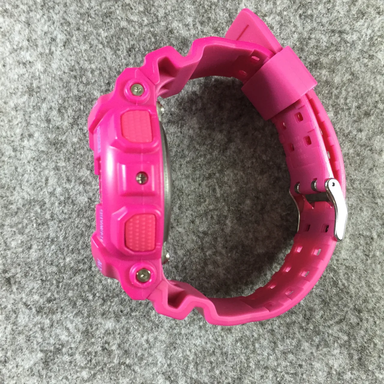 Casio G-Shock GA-100 rosa y morado reloj deportivo 11