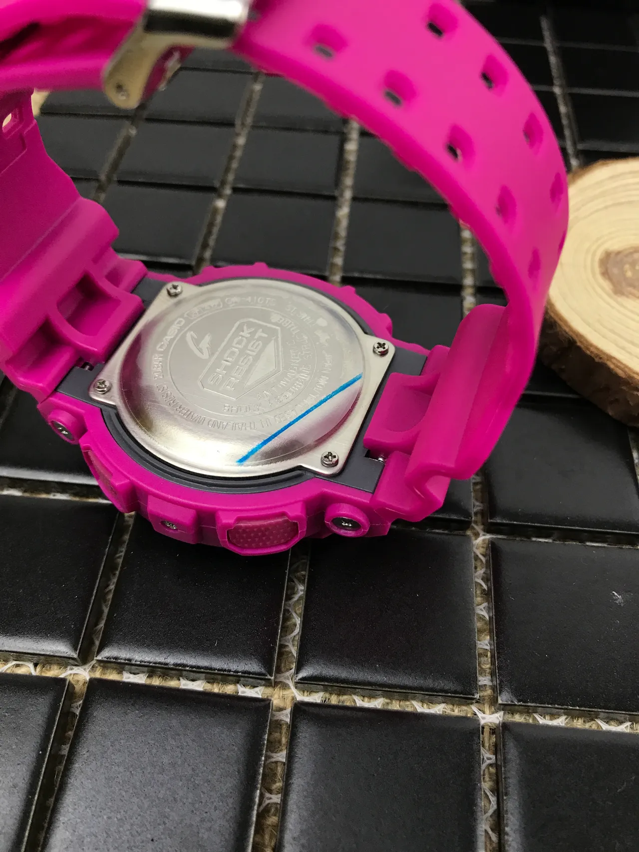 Casio G-Shock GA-100 rosa y morado reloj deportivo 15