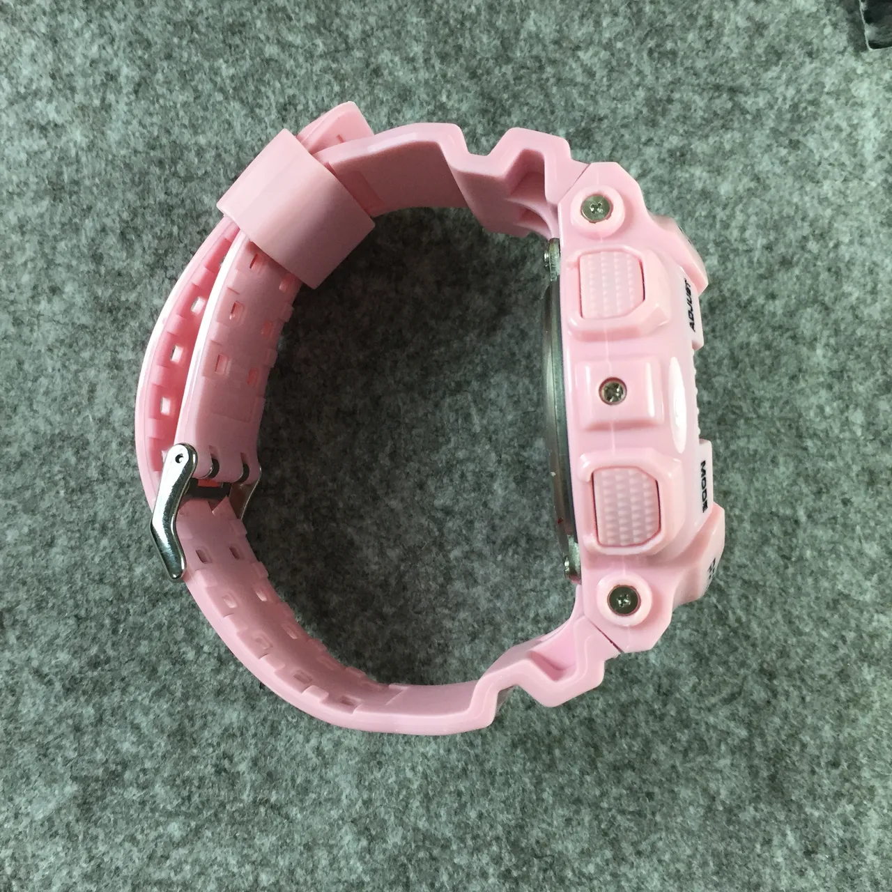 Casio G-Shock GA-100 ساعة رياضية راتنج وردي 10
