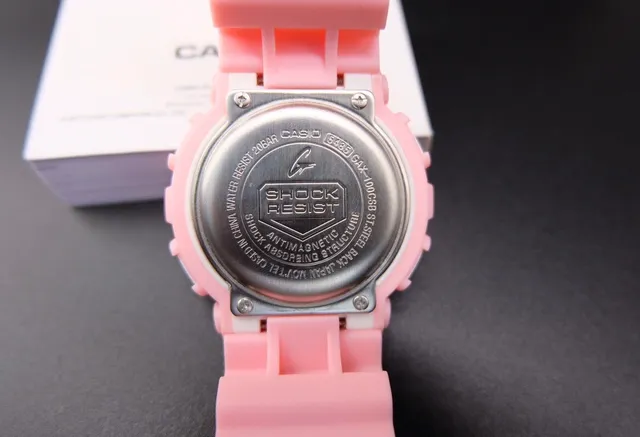 Casio G-Shock GA-100 গোলাপি রেজিন স্পোর্টস ওয়াচ 2