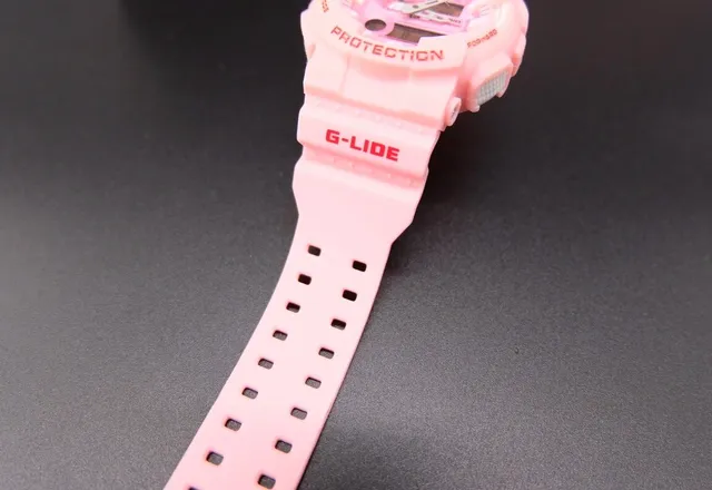 Casio G-Shock GA-100 গোলাপি রেজিন স্পোর্টস ওয়াচ 4