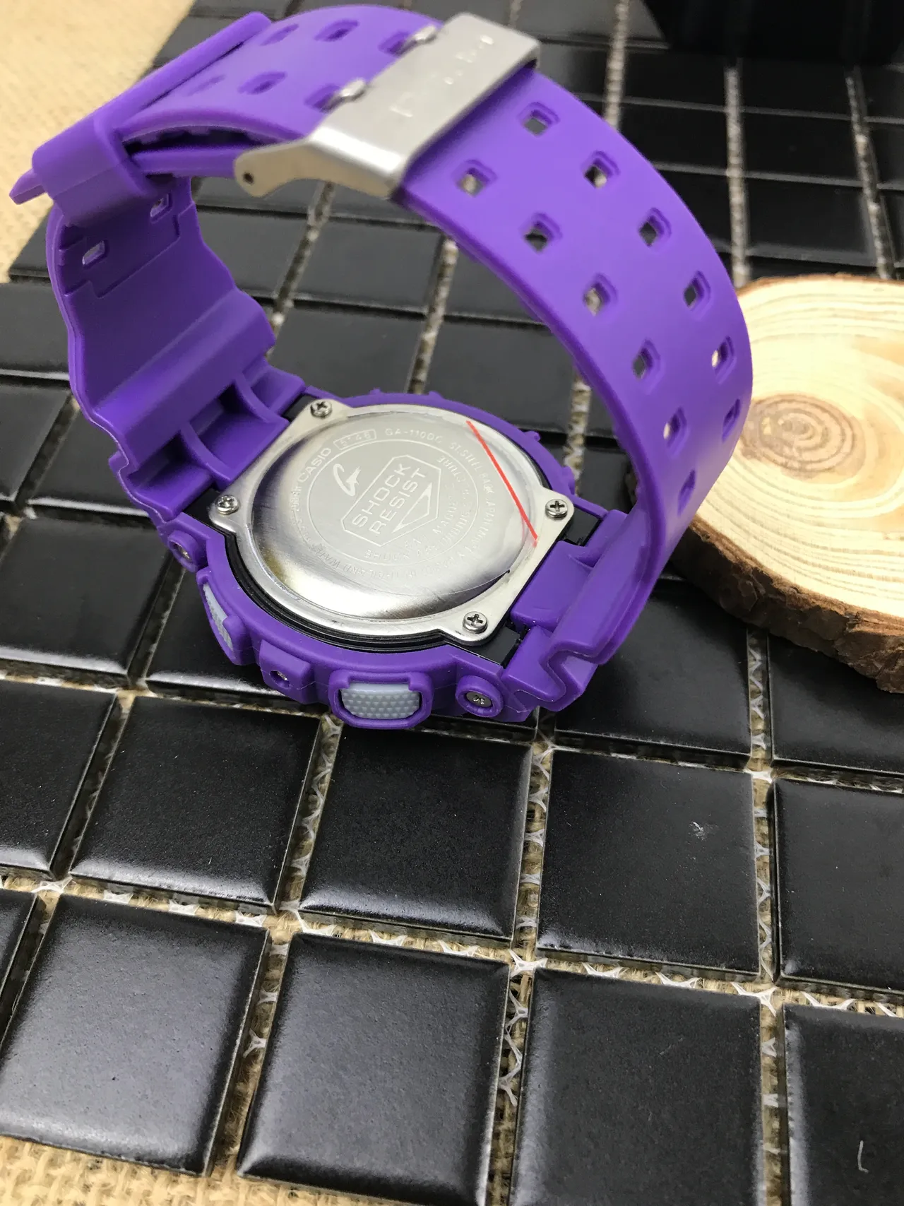 Casio G-Shock GA-100 বেগুনি খেলা ঘড়ি 7