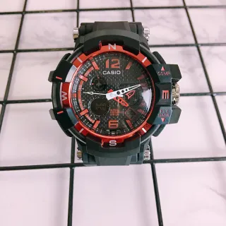 Casio G-Shock GPS Series Black and Red Rugged Sports Watch