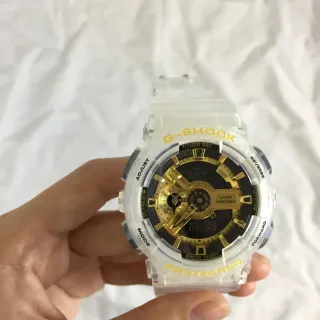 Casio GA-110 Transparent Gold Resin Case Hardware Watch