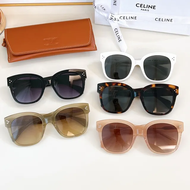 Celine Ava óculos de sol tartaruga oversized quadrados 4