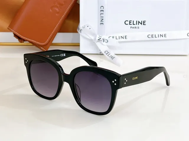 Celine Ava óculos de sol tartaruga oversized quadrados 6