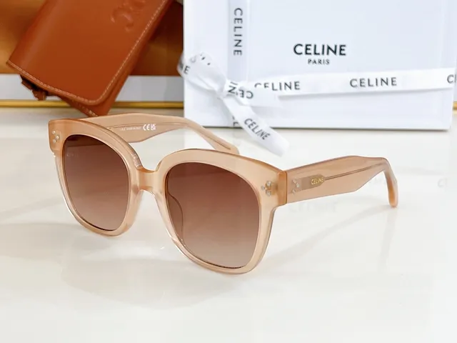 Celine Ava óculos de sol tartaruga oversized quadrados 8