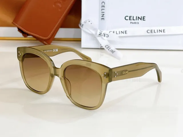 Celine Ava óculos de sol tartaruga oversized quadrados 9