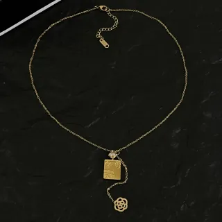 Chanel 金链香水瓶吊坠项链