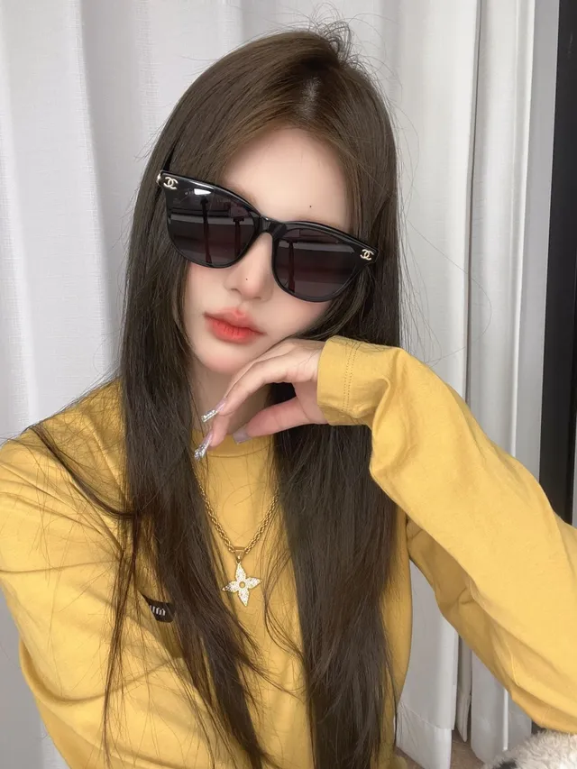 Chanel Rectangular Cat-Eye CC Logo Sunglasses 6
