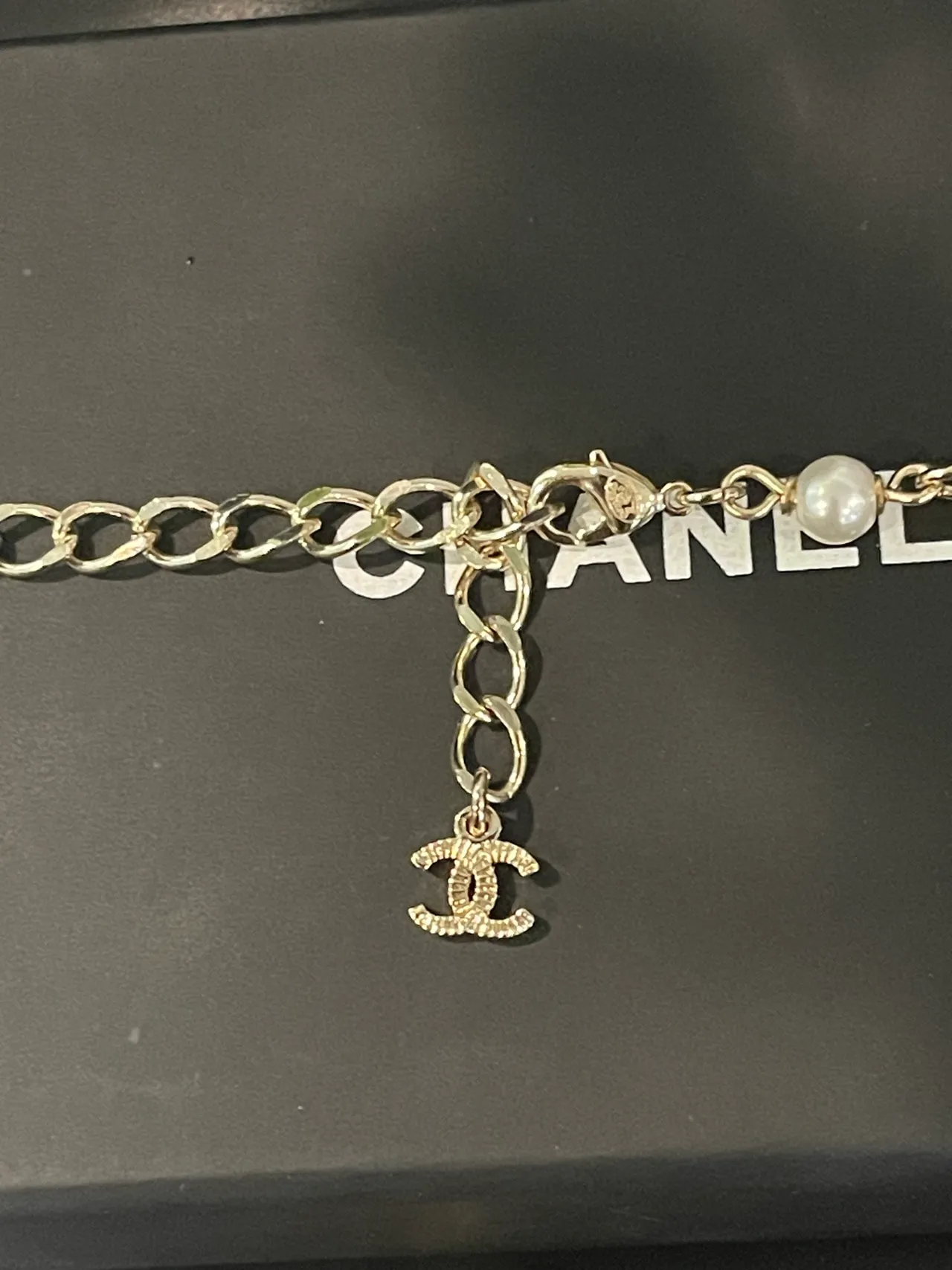 Chanel Robot Pendant Pearl-Strand Necklace 8