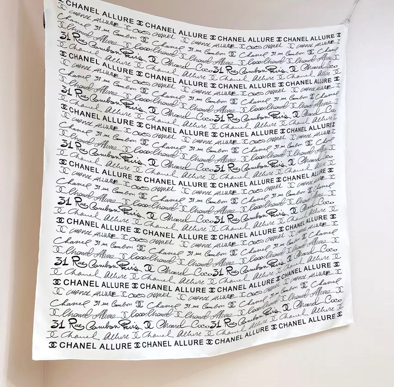 Chanel Script Print ক্যাজুয়াল ড্রেস বেইজ ফ্লোরাল শিয়ার ওভারলে 6