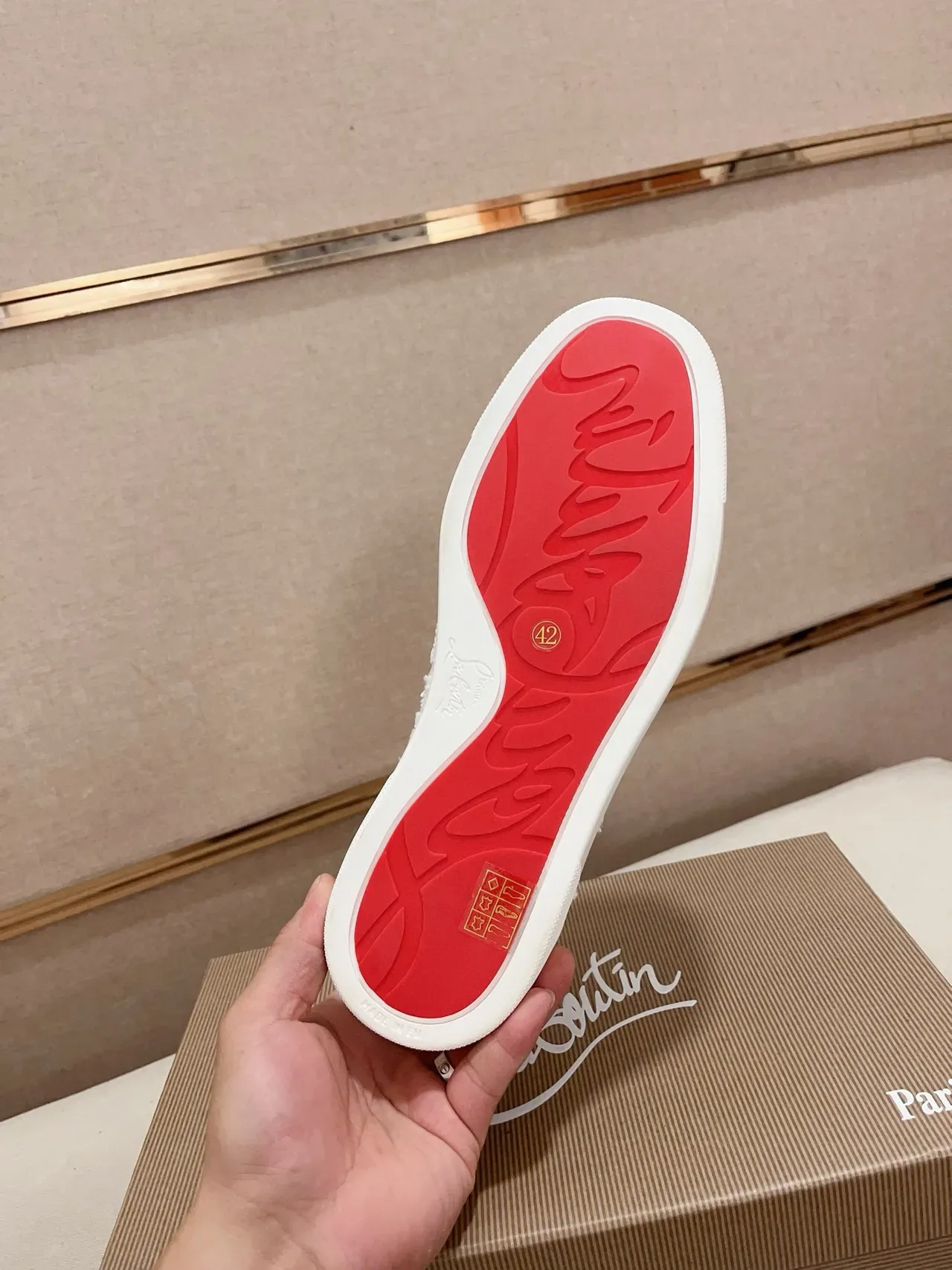 Christian Louboutin أحذية أسلوب حياة سوداء وبيضاء رأس حذاء مسامير لوحة مخمل مطبوعة زيبرا 9