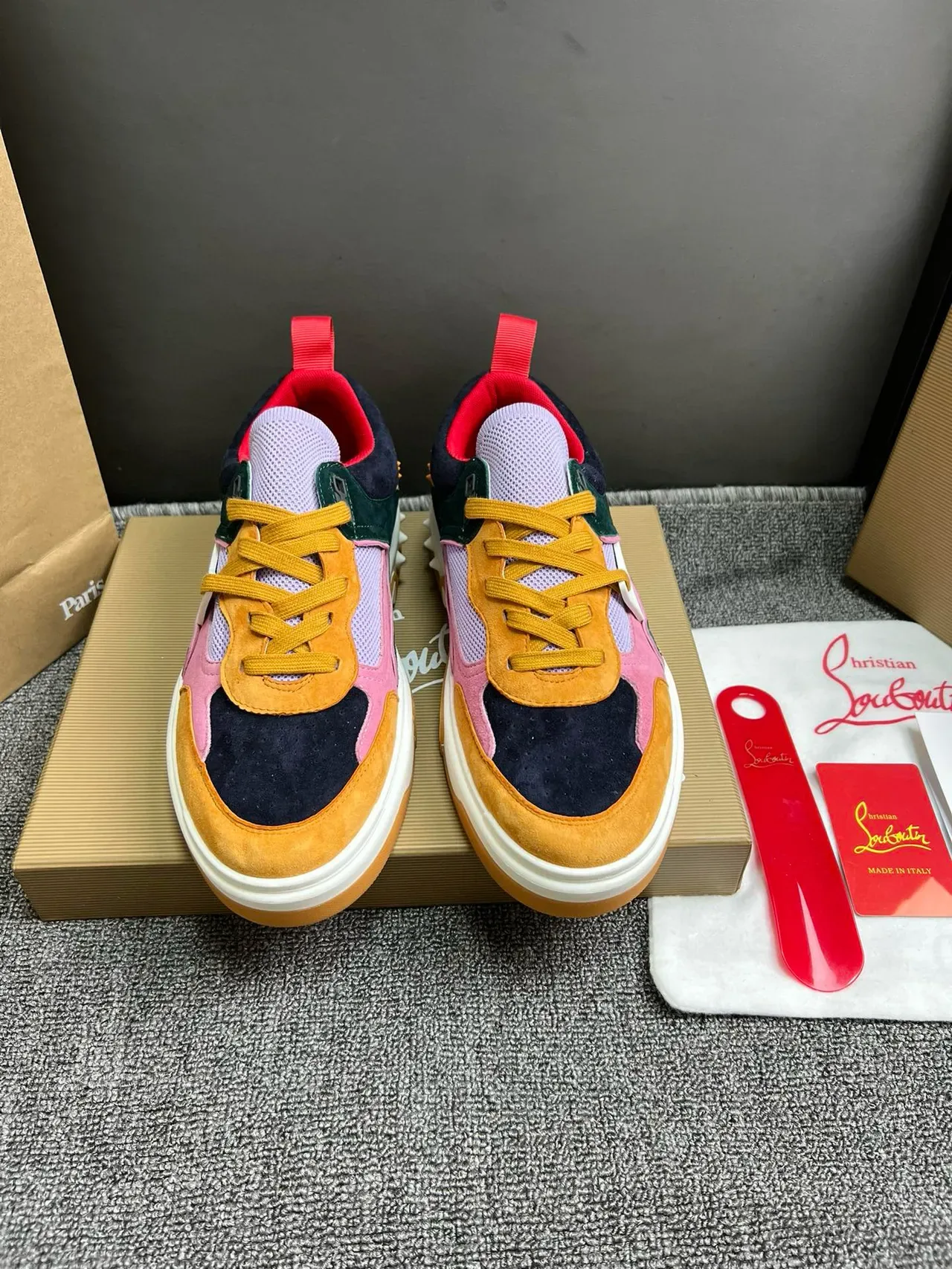 Christian Louboutin CL Sport Multicolore Talon à picots Chaussures lifestyle 8