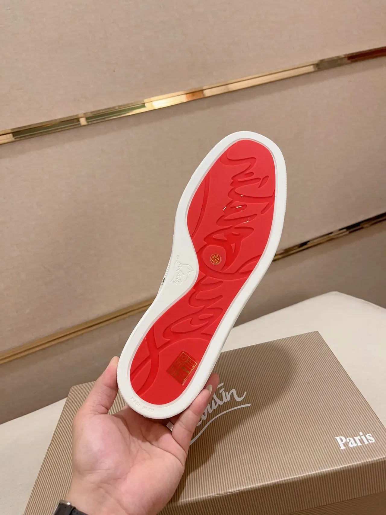 Christian Louboutin Louis Spikes 银色闪粉 钉饰生活方式运动鞋 2