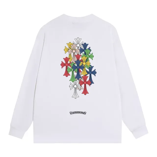 Chrome Hearts Black Multicolor Long-Sleeve Crewneck T-Shirt 7