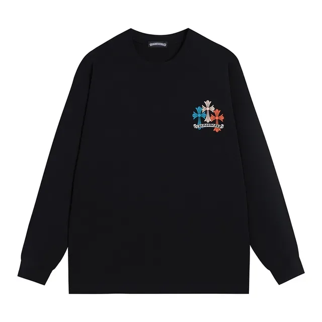 Chrome Hearts Black Multicolor Long-Sleeve Crewneck T-Shirt 10