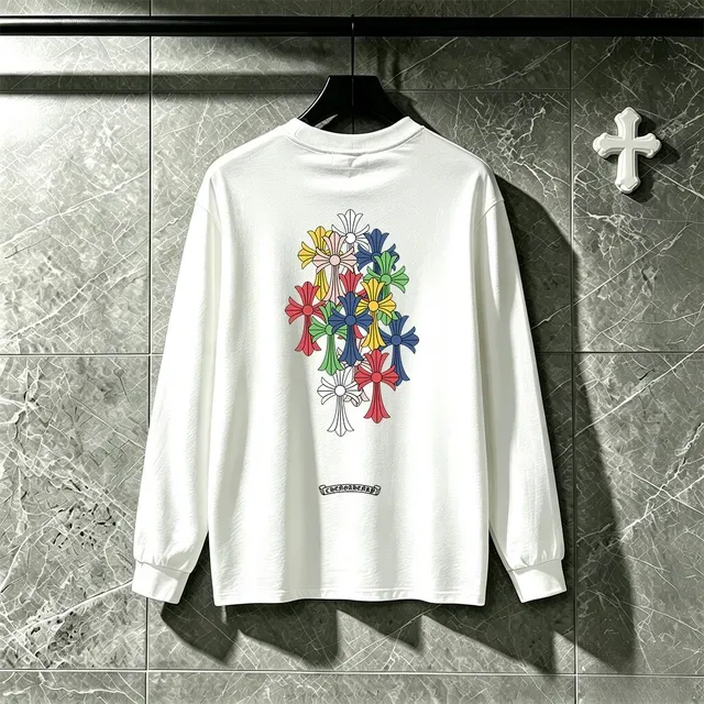 Chrome Hearts Black Multicolor Long-Sleeve Crewneck T-Shirt 11
